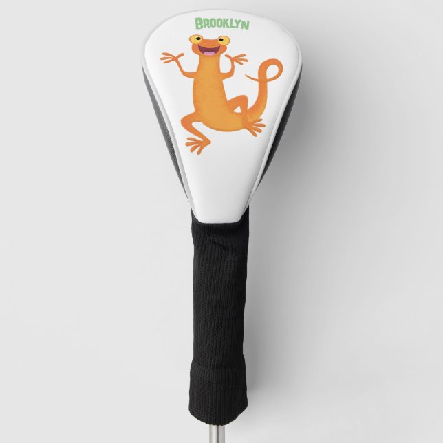 Couvre-club De Golf Joli triton orangé joyeux (Devant)