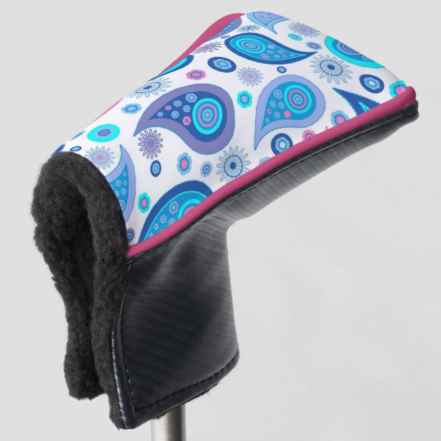 Couvre-club De Golf Jolie couverture Paisley Putter (Devant 3/4)
