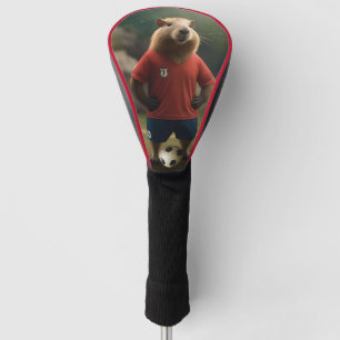 Couvre-club De Golf Joueur de football Capybara,
