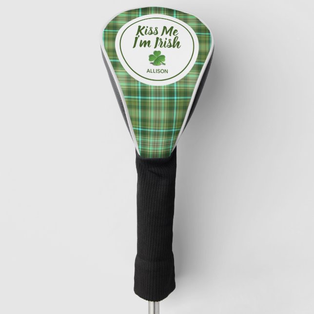 Couvre-club De Golf Jour de la Saint Patrick vert irlandais Shamrock (Devant)