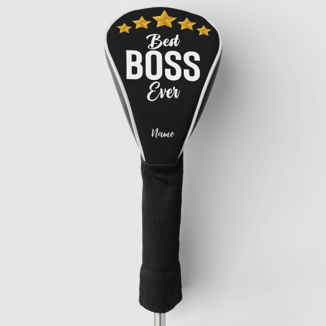 Couvre-club De Golf Jour du patron Appréciation de l'employé Meilleur  (Devant)