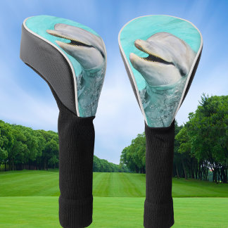 Couvre-club De Golf Joyeux dauphin souriant