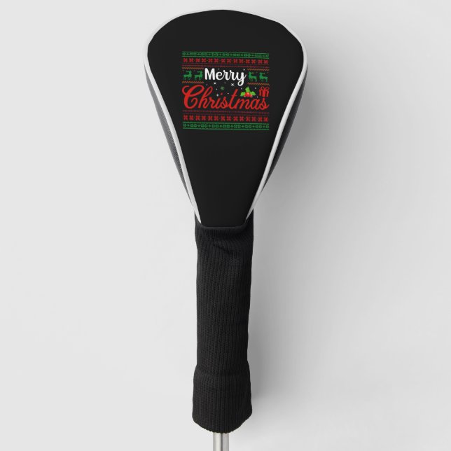 Couvre-club De Golf Joyeux Noël 2023 heureux Noël 2023 Noël (Devant)