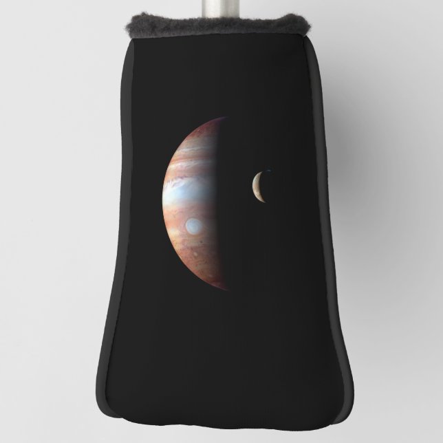 Couvre-club De Golf Jupiter Géant Gaz Planète & Io Galilée Lune (Tourné à 90°)