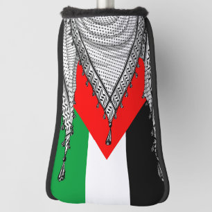 Couvre-club De Golf Keffiyeh Écharpe palestinienne tissu traditionnel