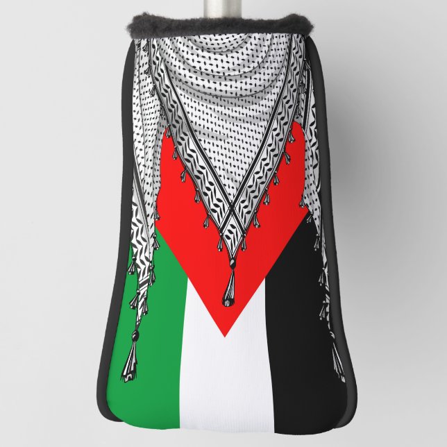 Couvre-club De Golf Keffiyeh Écharpe palestinienne tissu traditionnel (Tourné à 90°)