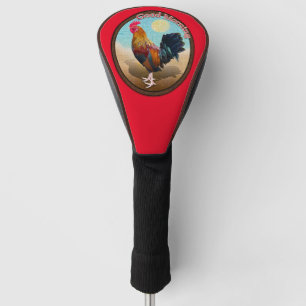 Couvre-club De Golf Key West - Coq tzigane Good Morning Vintage Oval