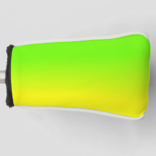 Couvre-club De Golf La couleur jaune verte et au néon au néon d'ombre
