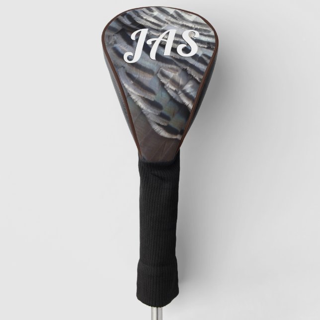 Couvre-club De Golf La Turquie sauvage plumes II Design Abstrait de la (Devant)