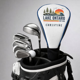 Couvre-club De Golf Lac Ontario Vintage Grands Lacs Vie Lacustre