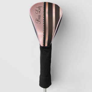 Couvre-club De Golf Lady Boss Rose Épais