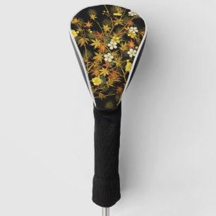 Couvre-club De Golf L'automne japonais laisse l'art classique antique