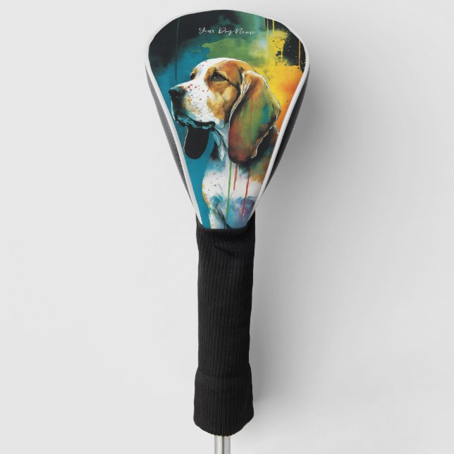 Couvre-club De Golf Le chien Beagle - Composition 004 (Devant)