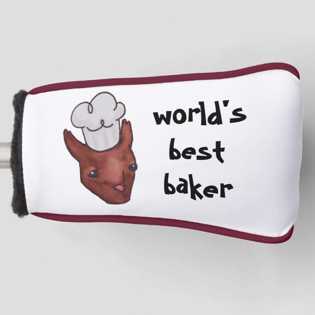 Couvre-club De Golf Le meilleur écureuil Baker du monde (Devant)