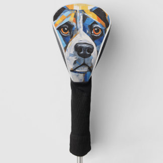 Couvre-club De Golf Le Portrait de Chien Boxer 004 - Sable Gabriel