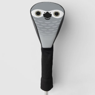 Couvre-club De Golf Le visage d'un perroquet gris africain