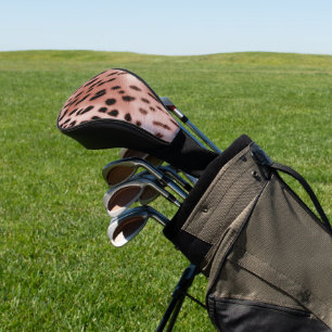 Couvre-club De Golf Léopard rose rose