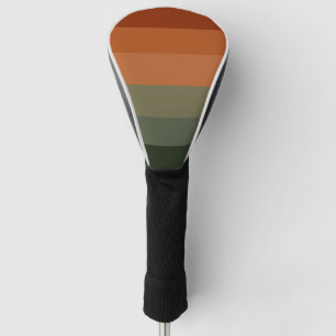 Couvre-club De Golf les années 70 80s Retro Striped Stripes