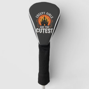 Couvre-club De Golf Les Filles Flippantes Sont Le Design De Halloween