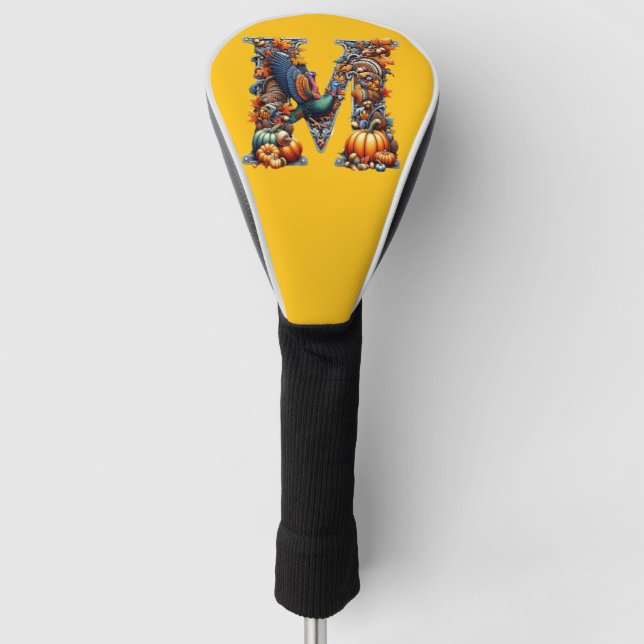 Couvre-club De Golf Letter m by Thanksgiving style  (Devant)