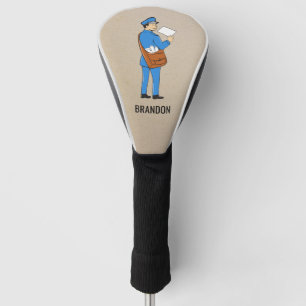 Couvre-club De Golf LETTRE REtro Mailman personnalisée Transporteur