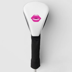 Couvre-club De Golf Lèvres de baiser rose