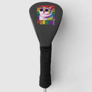 Couvre-club De Golf LGBT Tie Dye Pride Chat Purride Gay Rainbow Retro