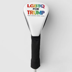 COUVRE-CLUB DE GOLF LGBTQ POUR TRUMP GAY LESBIENNE POUR TRUMP 2024 