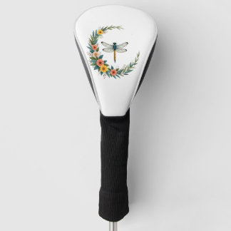 Couvre-club De Golf Libellule Boho Croissant Lune Signe de Paix Hippie