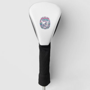 Couvre-club De Golf Licorne Champignon Licorne Magie Coloré POD Artwor