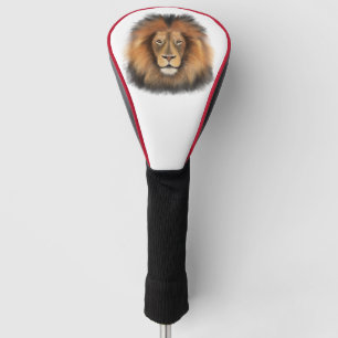 Couvre-club De Golf lion aquarelle Leo roi safari animal jungle chat