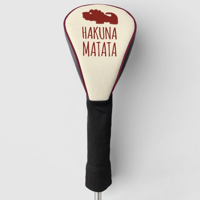 Couvre-club De Golf Lion de Hakuna Matata (Devant)