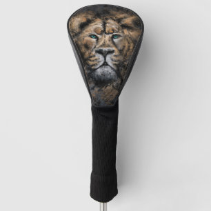 Couvre-club De Golf Lion Golf Head Cover Peinture de style moderne