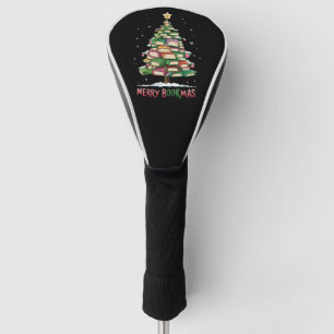 Couvre-club De Golf Livre de Noël Lover Tree Librairie Joyeux Bookmas