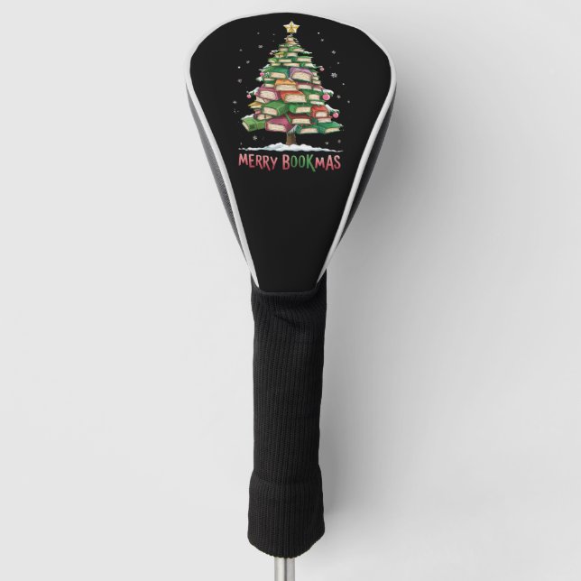Couvre-club De Golf Livre de Noël Lover Tree Librairie Joyeux Bookmas (Devant)