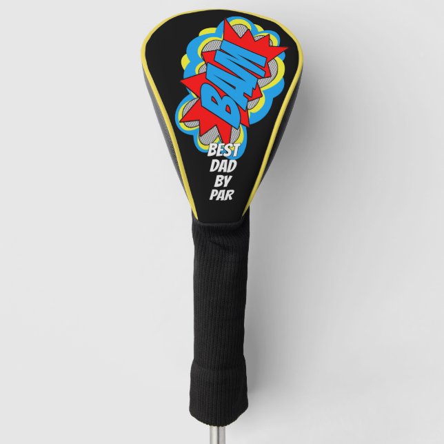 Couvre-club De Golf Livres Comiques Personnalisés Pop Art Meilleur Pap (Devant)