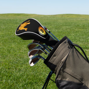 Couvre-club De Golf Logo Bitcoin Taureau en Or