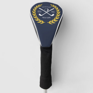 Couvre-club De Golf Logo de club de golf élégant personnalisé Gold Wre
