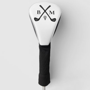 Couvre-club De Golf Logo du club de golf vintage Monogram Golf Head Co