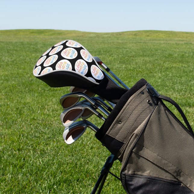 Couvre-club De Golf Logo simple ou photo Motif répétitif (In Situ)