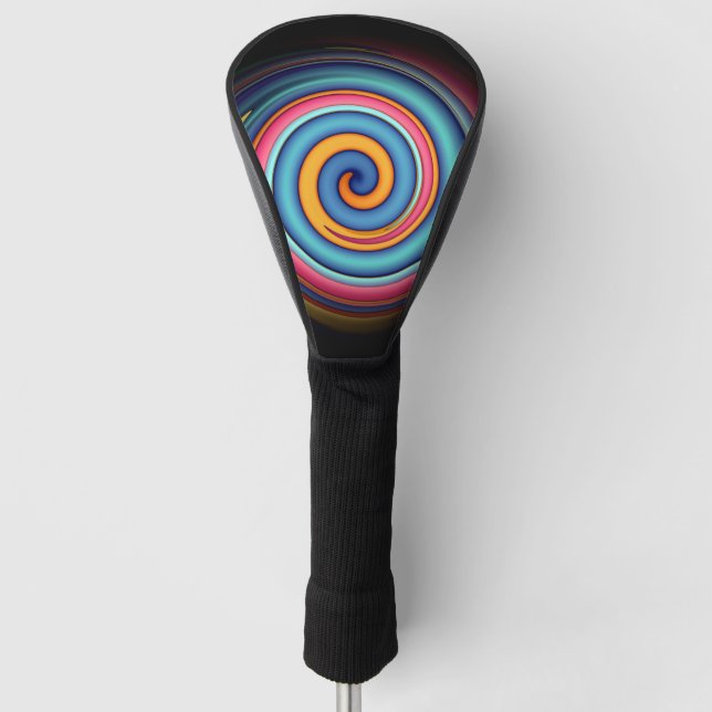 Couvre-club De Golf Lollipop Abstraite (Devant)