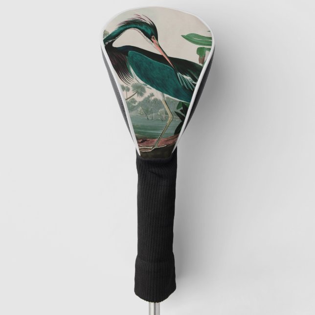Couvre-club De Golf Louisiana Heron Birds of America Audubon Imprimer (Devant)