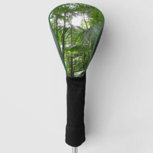 Couvre-club De Golf Lumière du soleil à travers la canopée de la forêt