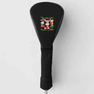 Couvre-club De Golf Lumieres de Noël de Chihuahua T-Shir Chien de Noël
