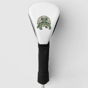 Couvre-club De Golf Lunettes de soleil tortue Vintage Vector Design_1