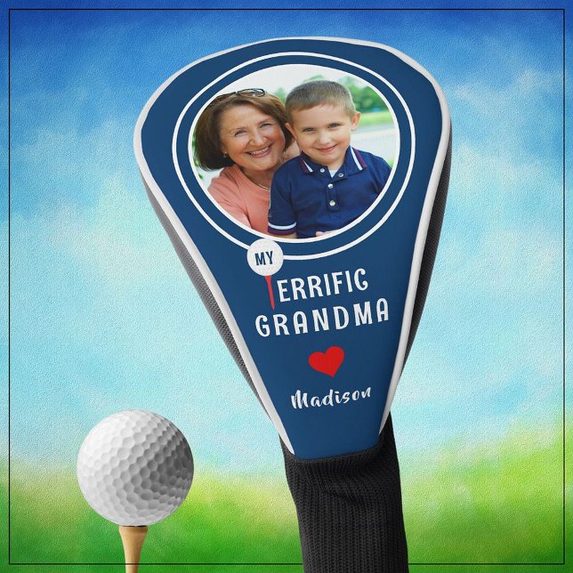 Couvre-club De Golf Ma magnifique grand-mère Photo de Golfeur personna (Créateur téléchargé)