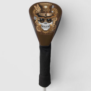 Couvre-club De Golf Machine rétro Voodoo à vapeur crâne