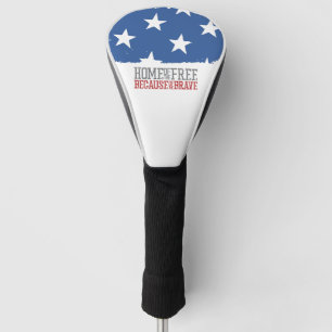 Couvre-club De Golf Maison des libres grâce aux braves drapeau américa