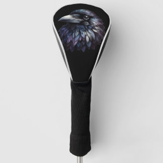 Couvre-club De Golf Majestic Raven Portrait - corbeau, oiseau, faune