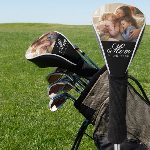 Couvre-club De Golf Maman a établi un script élégant blanc Photo